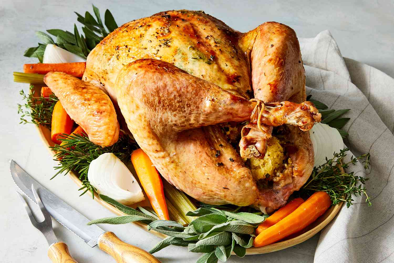 Roast Turkey With Herb Butter Recipe (With Step-by-Step)