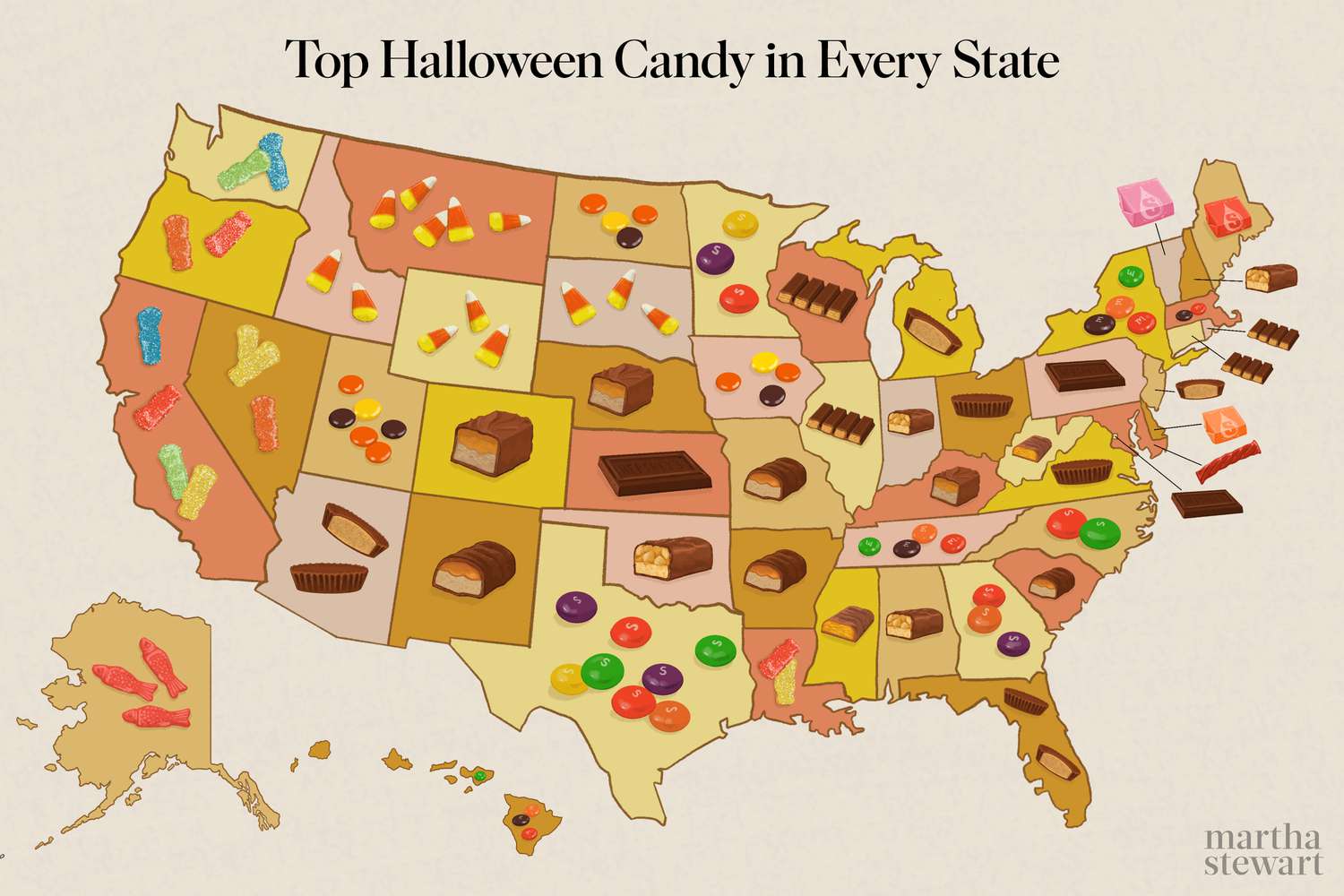 The Most Nicely-liked Halloween Candy in Every State