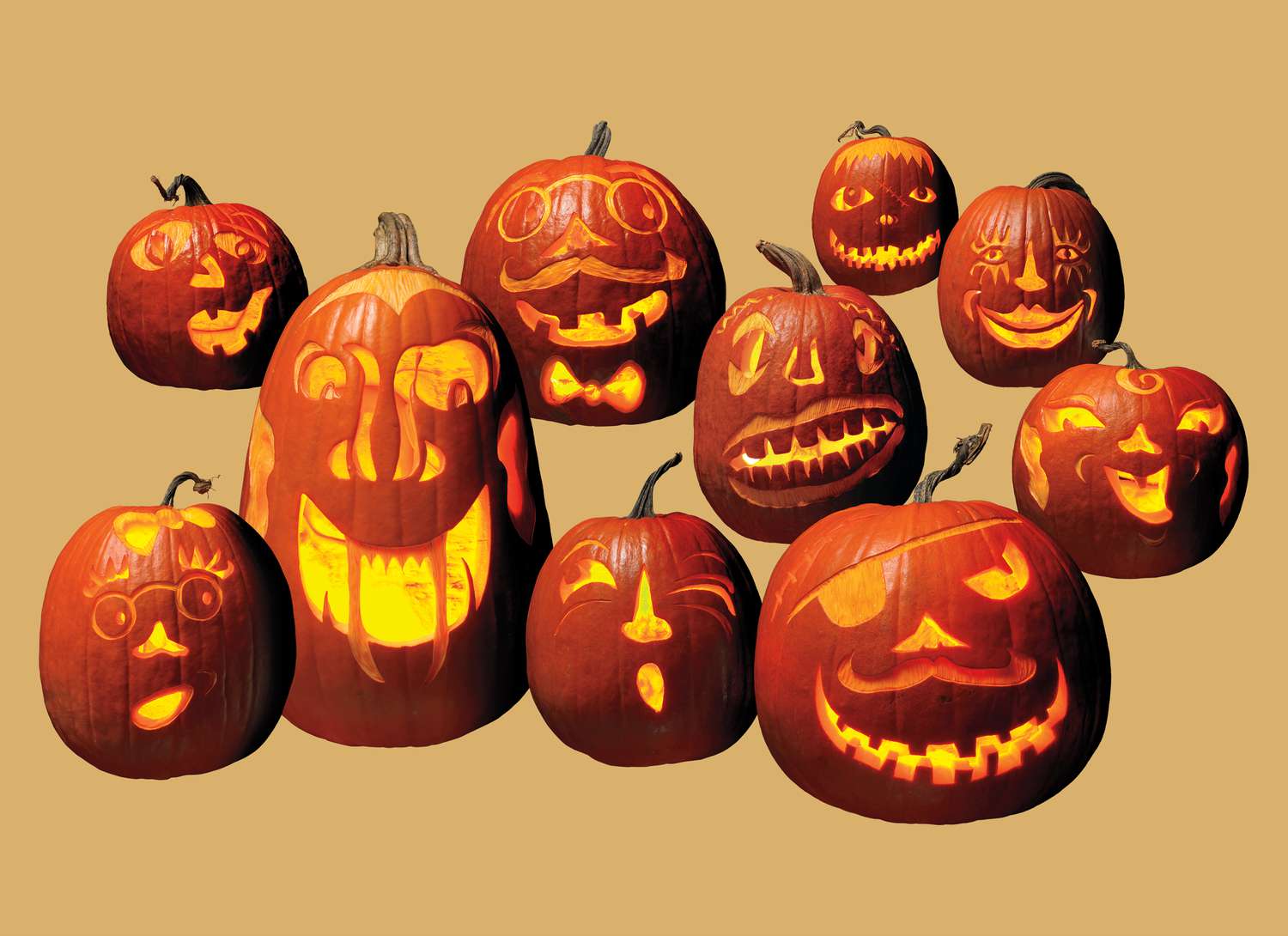 Carve a Creative Pumpkin With Our Mix-and-Match Face Templates