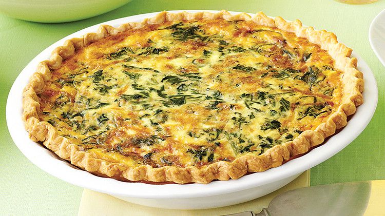 Spinach and Gruyere Quiches Recipe